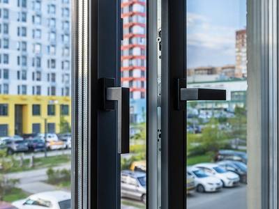 Ручка оконная Internika DUBLIN 35 мм, алюминиевая, 2 винта, черный матовый