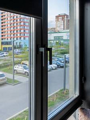 Ручка оконная Internika DUBLIN 35 мм, алюминиевая, 2 винта, черный матовый